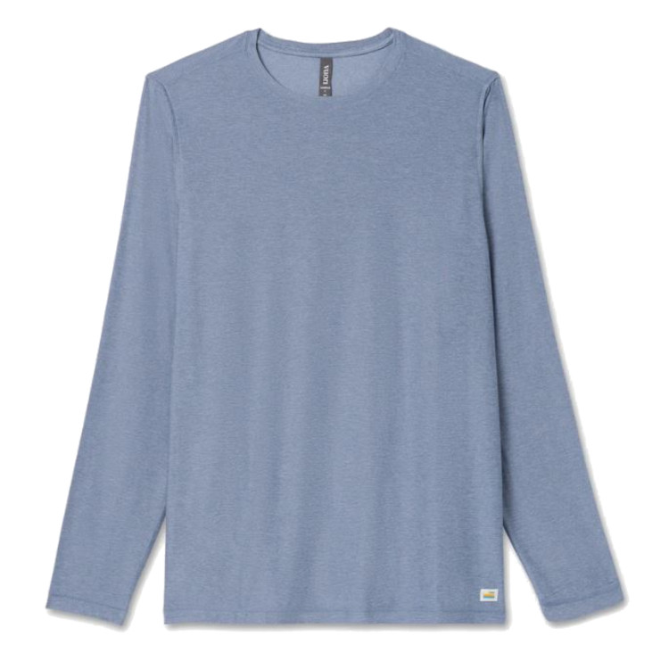 Vuori Long Sleeve Strato Tech Tee - Men's, CHAMBRAY-HTHR, V178